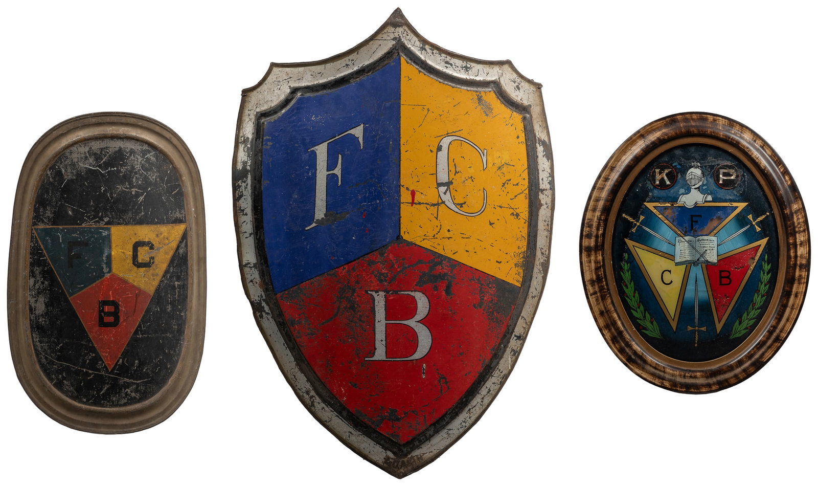 Two Knights of Pythias Metal Shields and A Decorative Plaqu... (1 of 4)