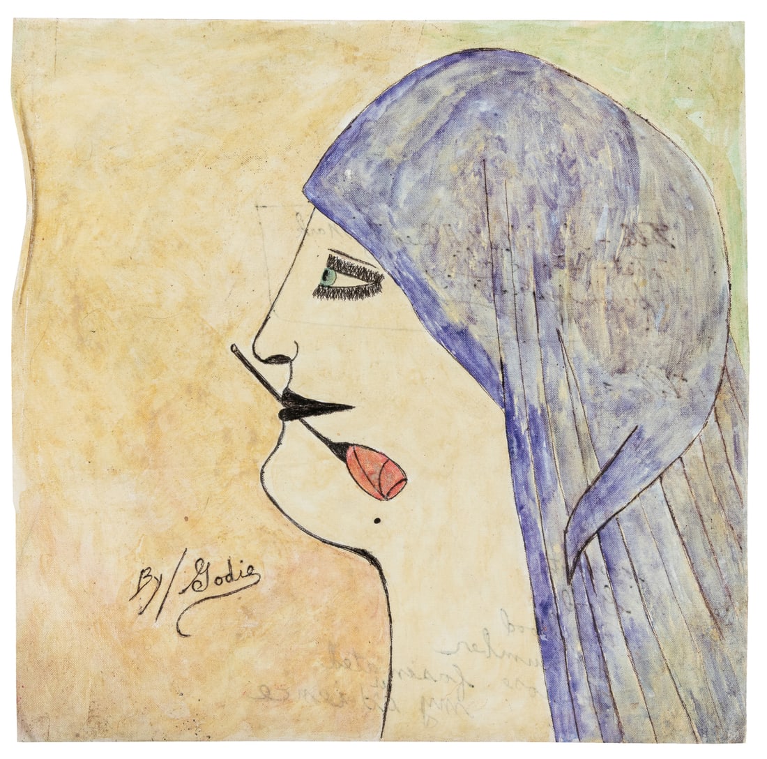 GODIE, Lee (American, 1908-1994). Girl with a Beauty Mark. Circa 1980s. (1 of 2)
