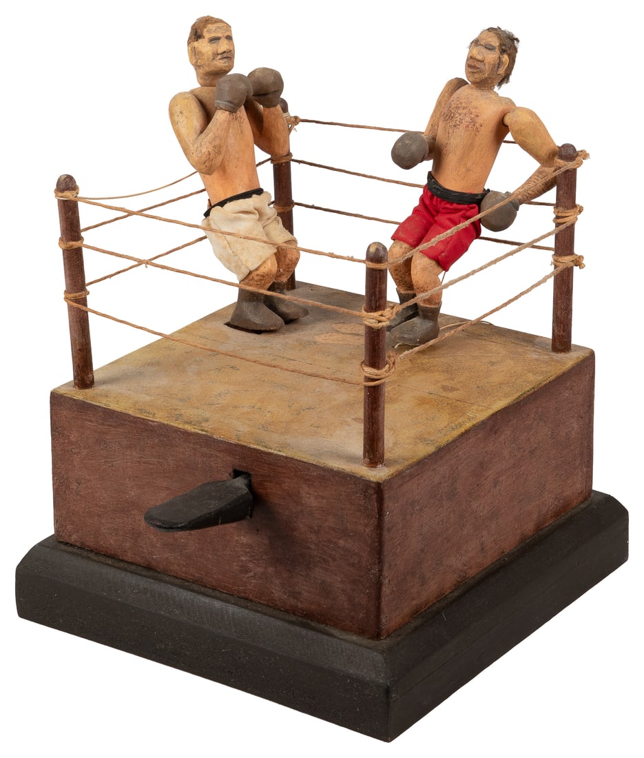 Folk Art Boxing Game. Mid 20th Century. (1 of 4)