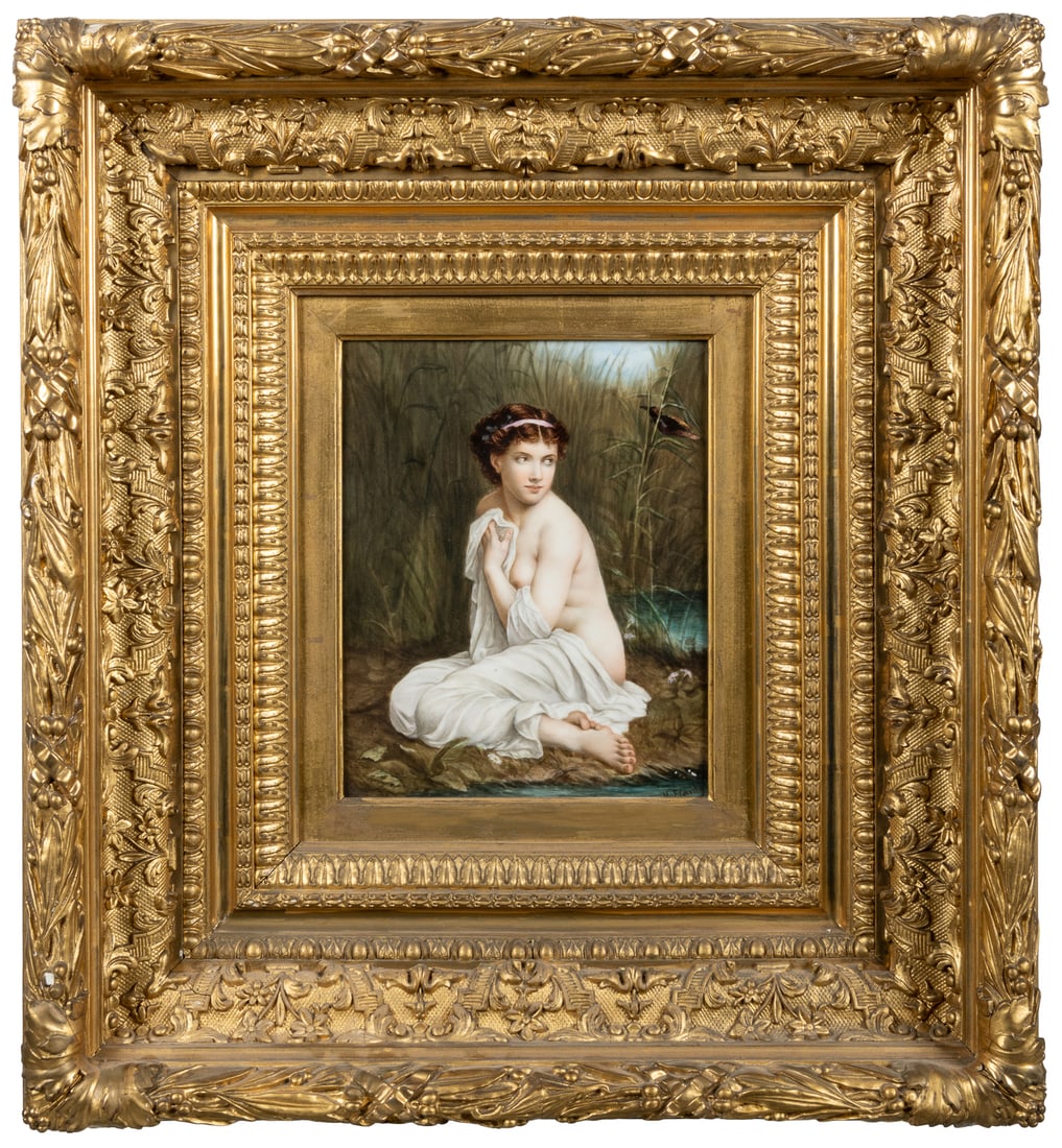 PLANETE, H. (French, 19th Century) Nymph Figure in Elaborate Frame. Late 19th Century. (1 of 5)