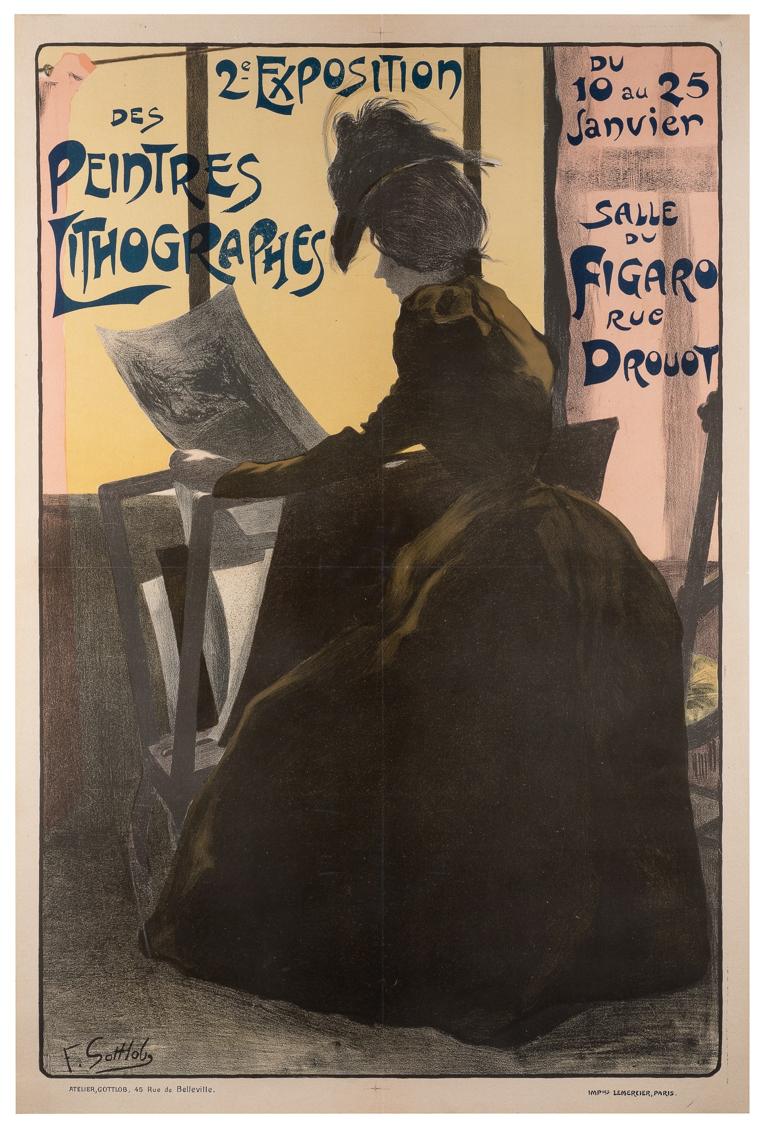 GOTTLOB, Ferdinand Louis (1873 - 1935). 2e Exposition des Peintres Lithographes. 1898. (1 of 1)