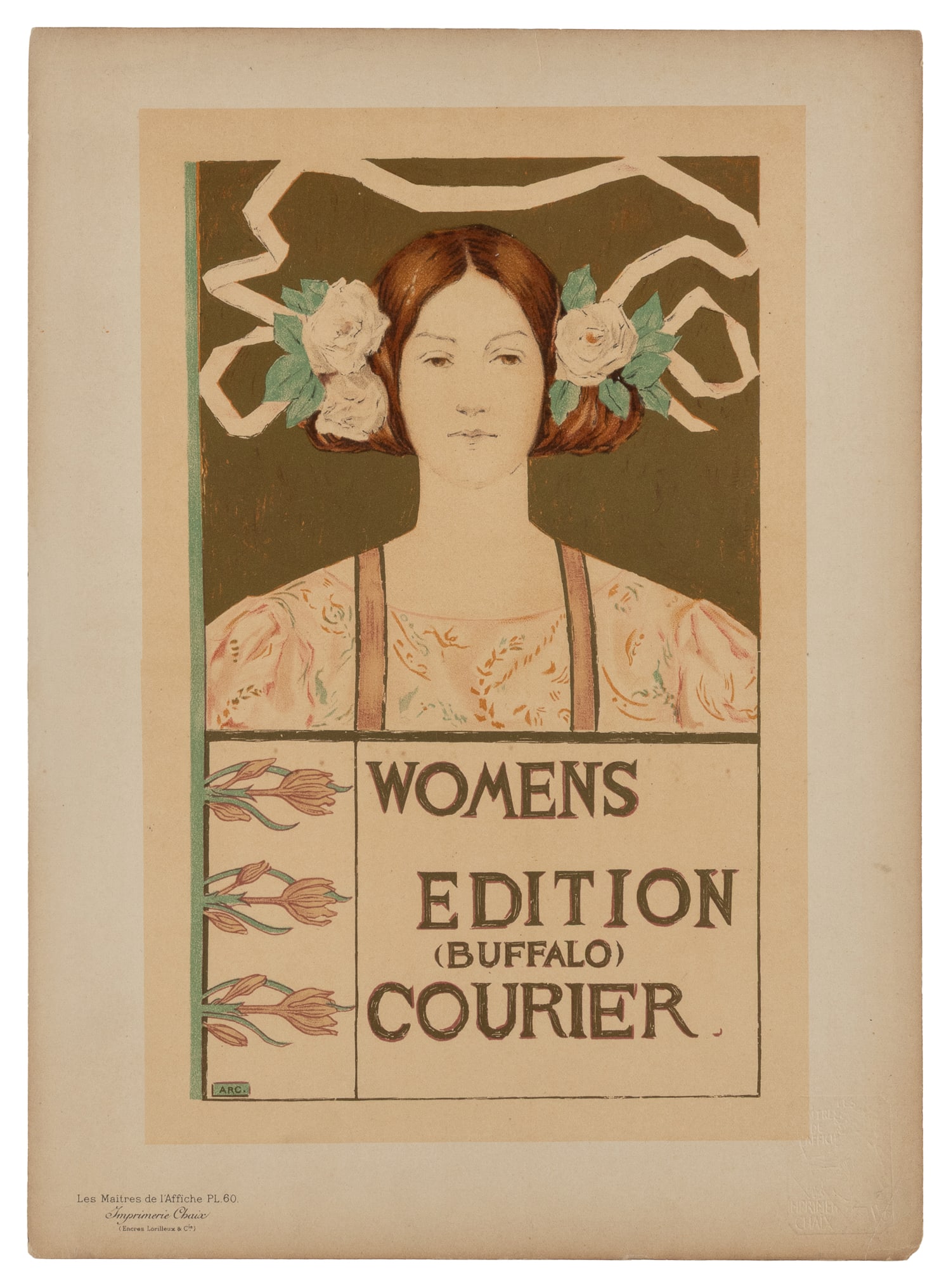 GLENNY, Alice (1858-1924). Womens Edition (Buffalo) Courier. 1897. Paris: Chaix. (1 of 1)