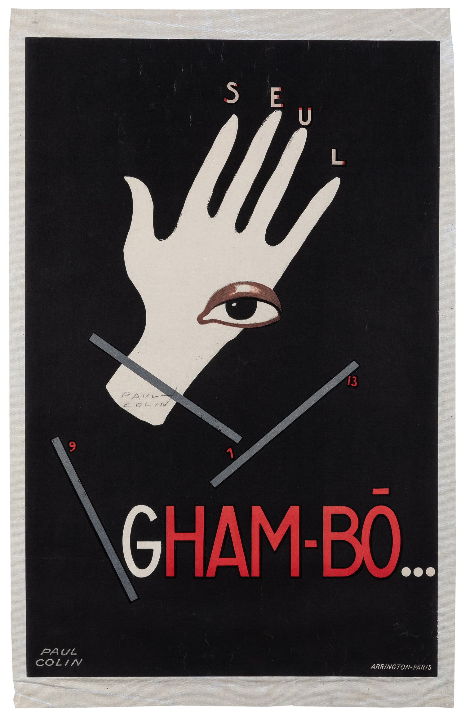 COLIN, Paul (1892 - 1985). Gham-Bo [signed by Colin]. Circa 1930. (1 of 2)