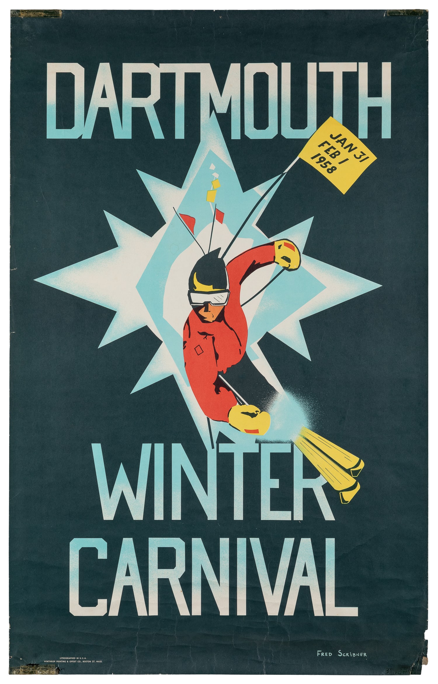 SCRIBNER, Fred. Dartmouth / Winter Carnival. 1958. (1 of 1)