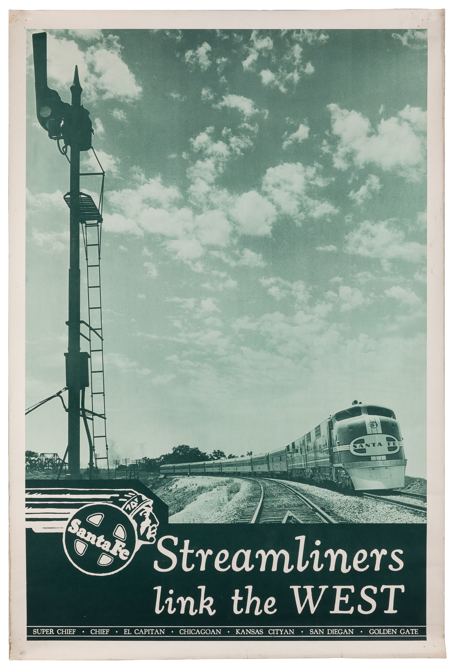 Santa Fe / Streamliners Link the West. (1 of 1)
