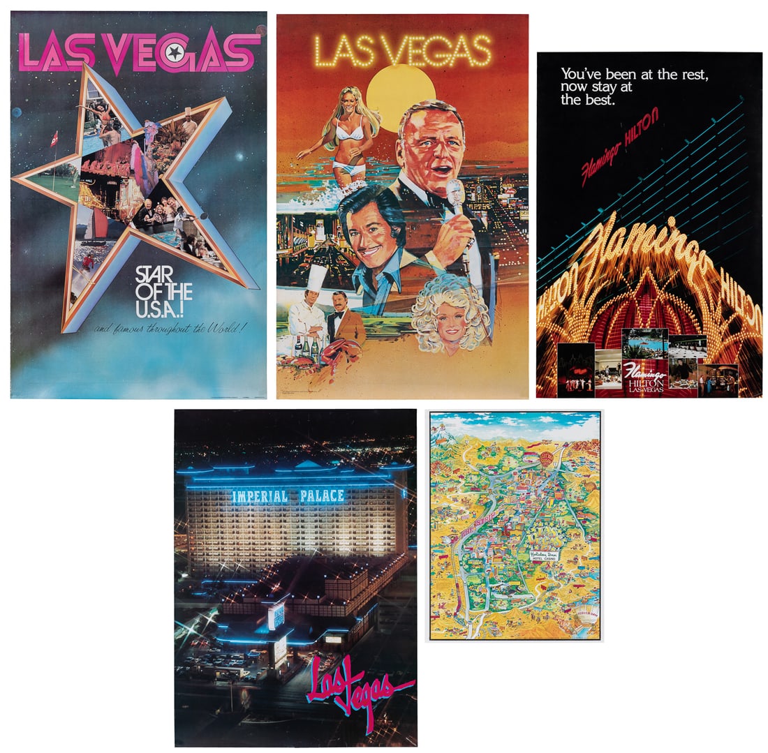 Las Vegas. Group of 5 posters. (1 of 6)