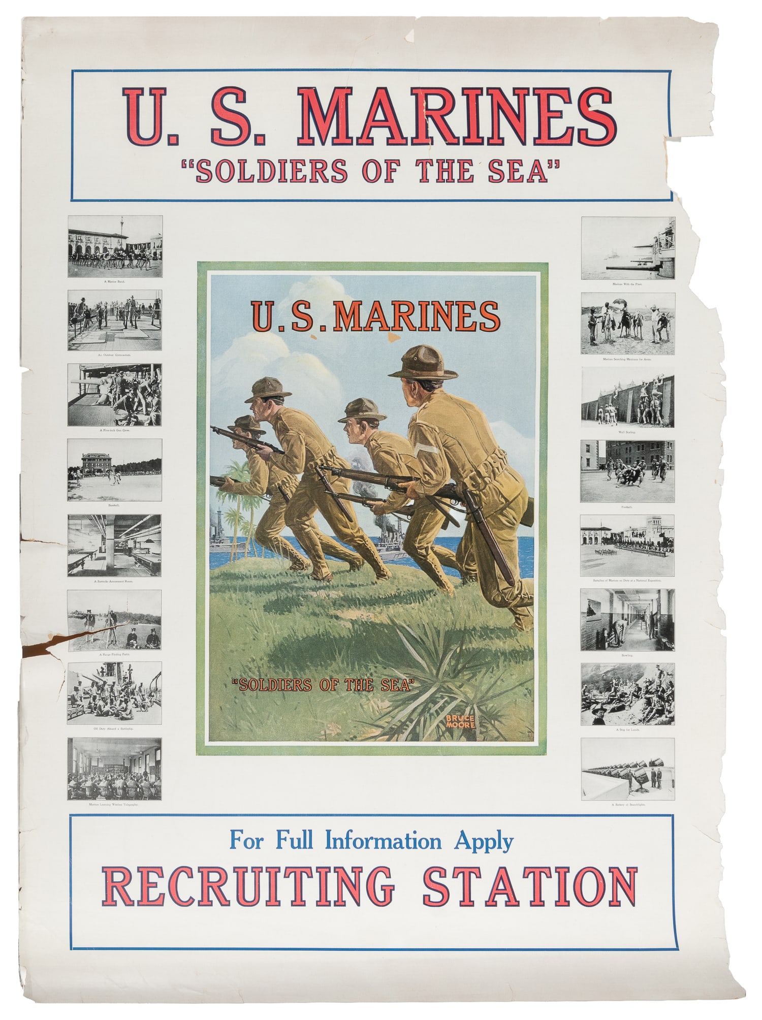 Three World War I Marines posters. - 4