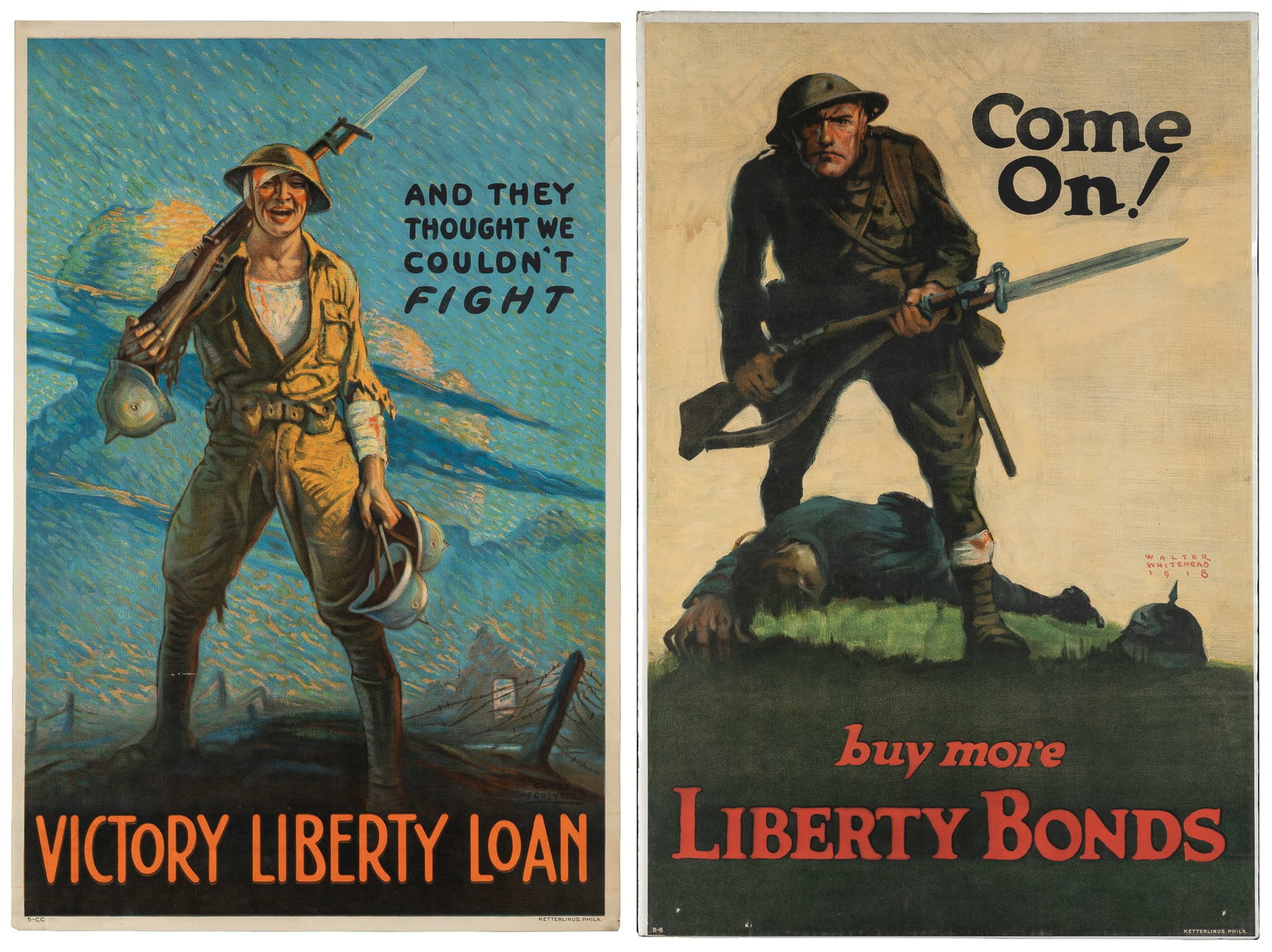 [WORLD WAR I]. Pair of American propaganda posters. (1 of 3)