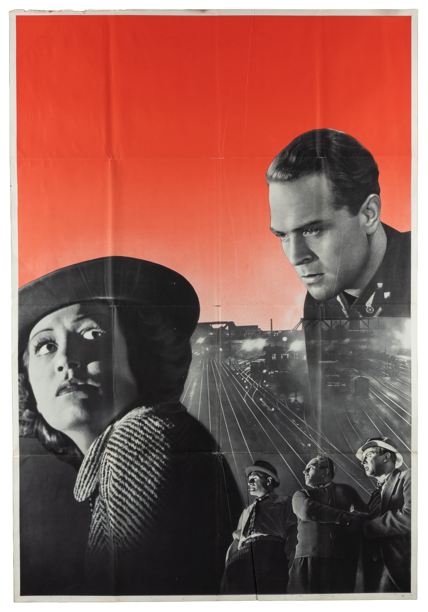 Unlettered 1930s German film poster. (1 of 1)