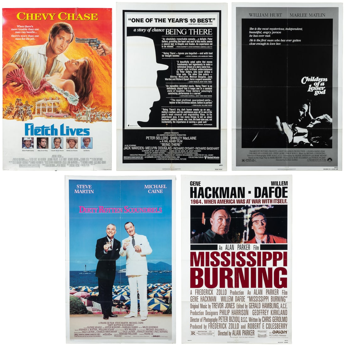 Group of 1980s Movie Posters. (1 of 6)