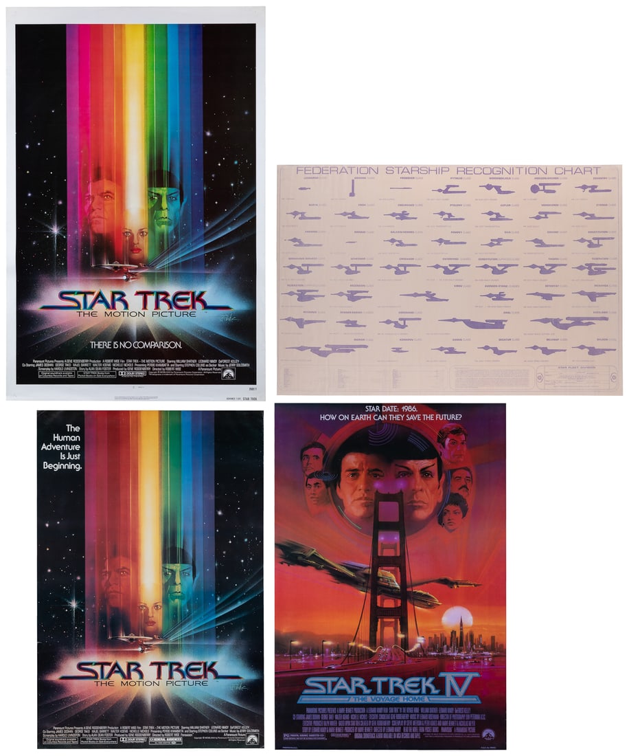 Four Star Trek Posters. 1979-1986. (1 of 5)