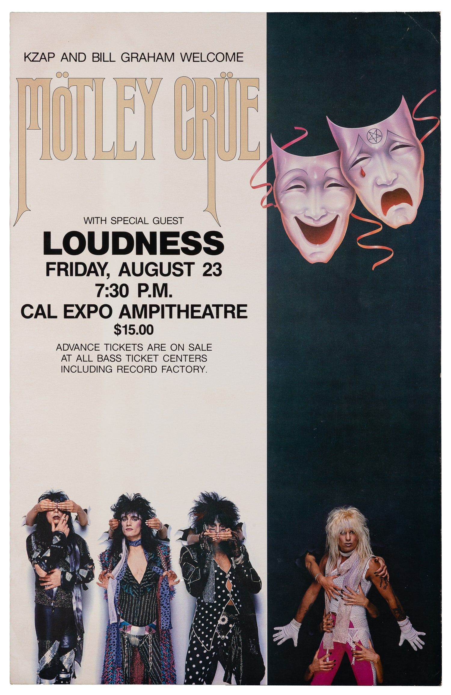 Motley Crue with special guest Loudness / Cal Expo Amphitheatre. 1985. (1 of 1)