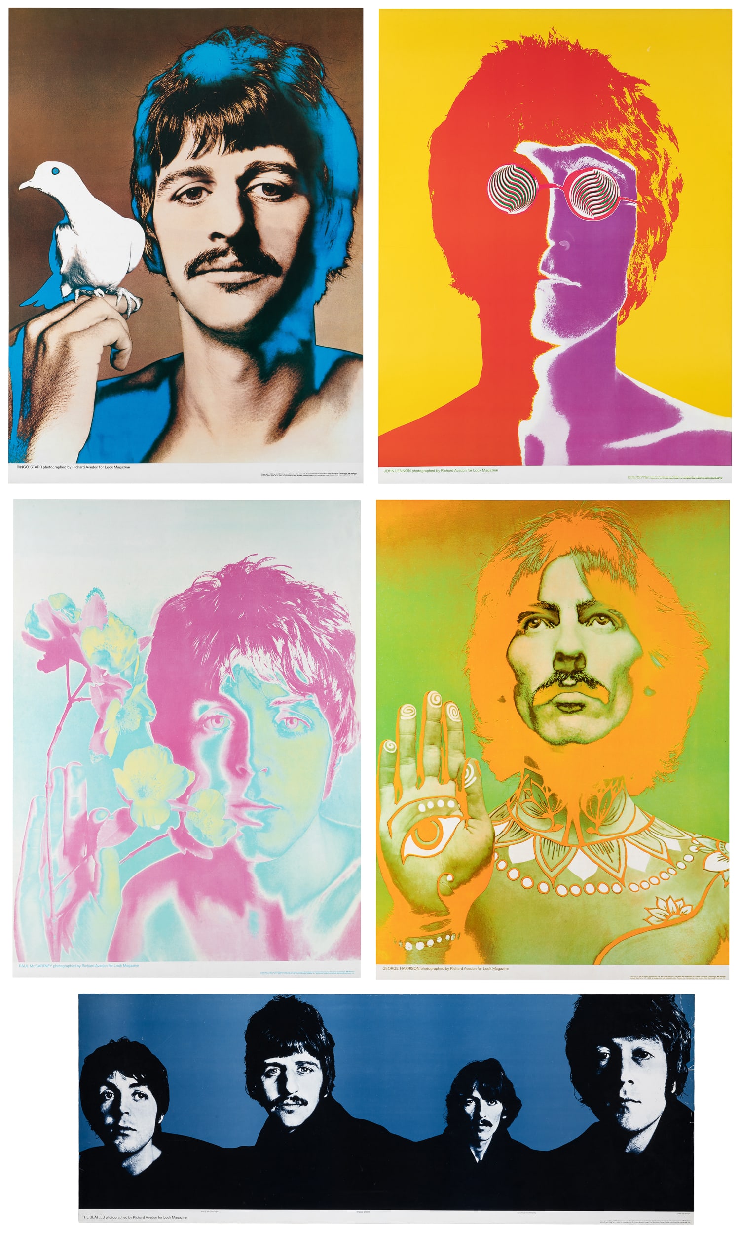 AVEDON, Richard (1923 - 2004). [The Beatles / Look Magazine]. (1 of 6)