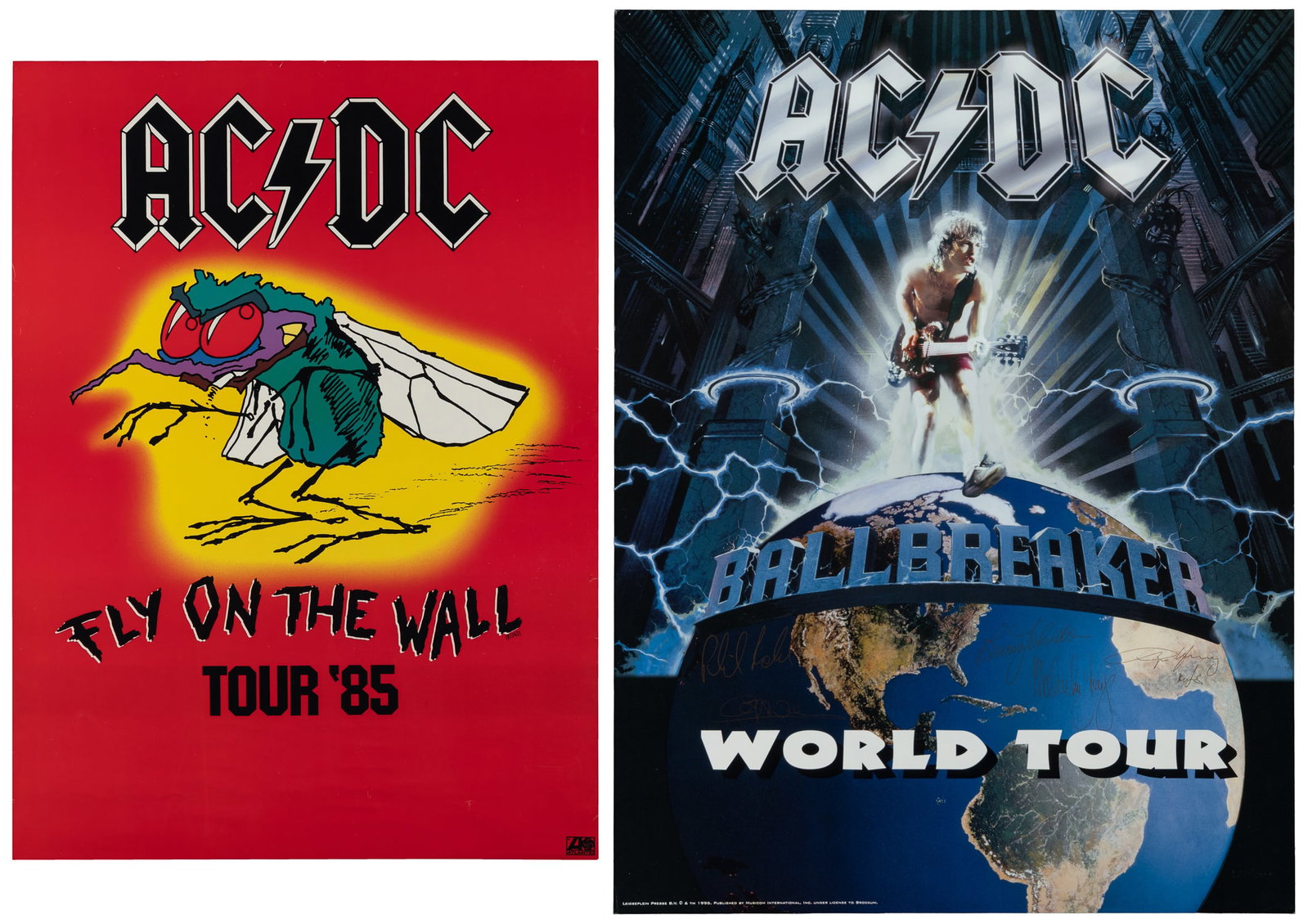 AC/DC / Fly on The Wall Tour '85. 1985. Atlantic Records. (1 of 3)