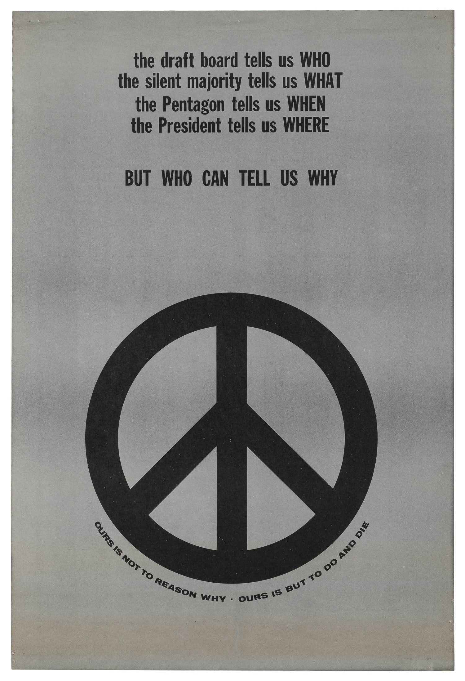 [ANTI-WAR]. Ours is Not to Reason Why / Ours is But to Die and Die. (1 of 1)