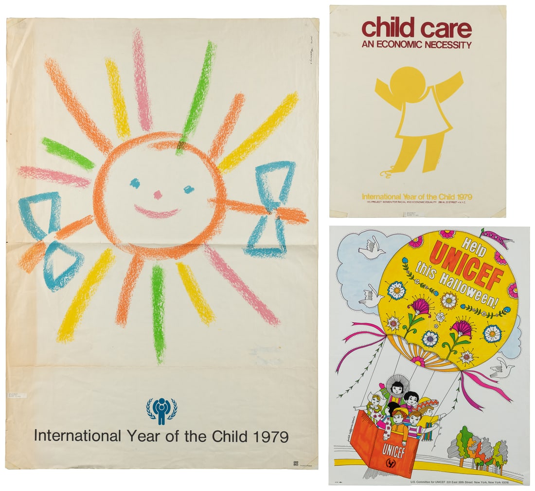 Three Children's Aid Posters. Circa 1979. (1 of 4)
