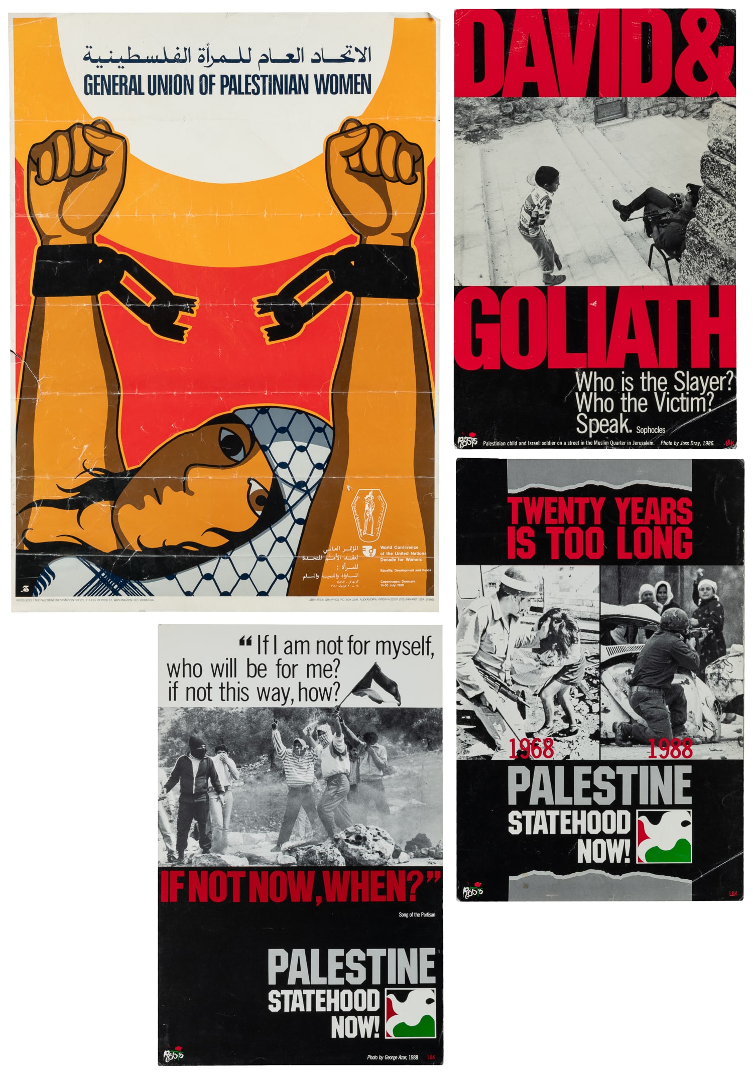 Palestinian Liberation Posters. 1986/1988. (1 of 5)