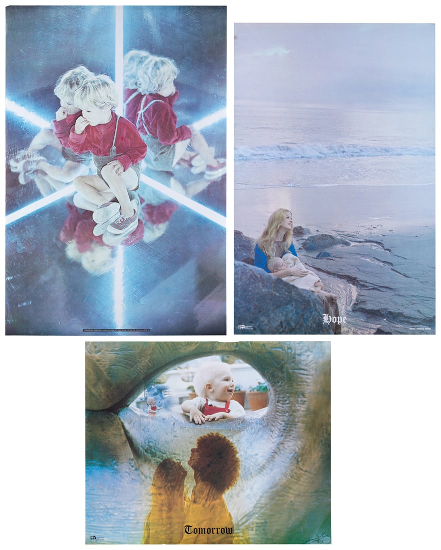 Ten anti-war and counterculture posters with children. 1969-1978. (1 of 11)