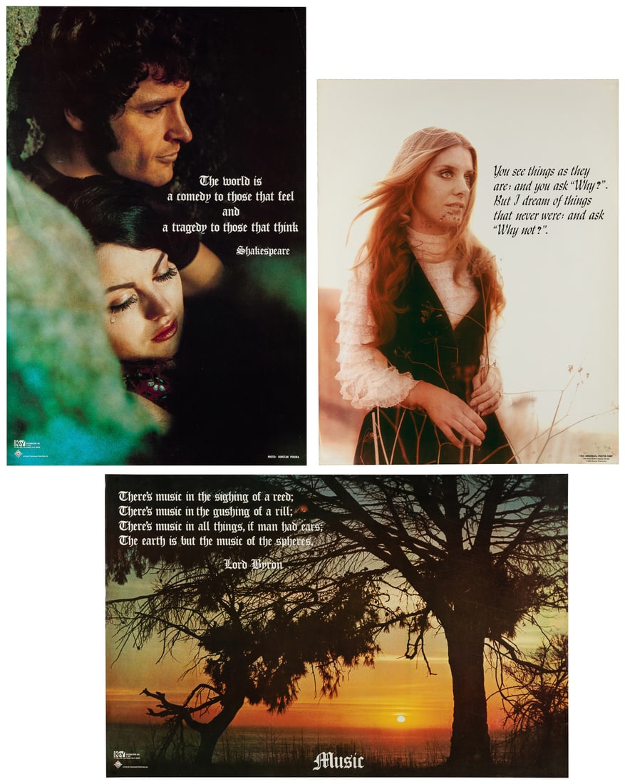 Trio of Counter-Culture Literary Quotation Posters. 1971/1972. (1 of 4)