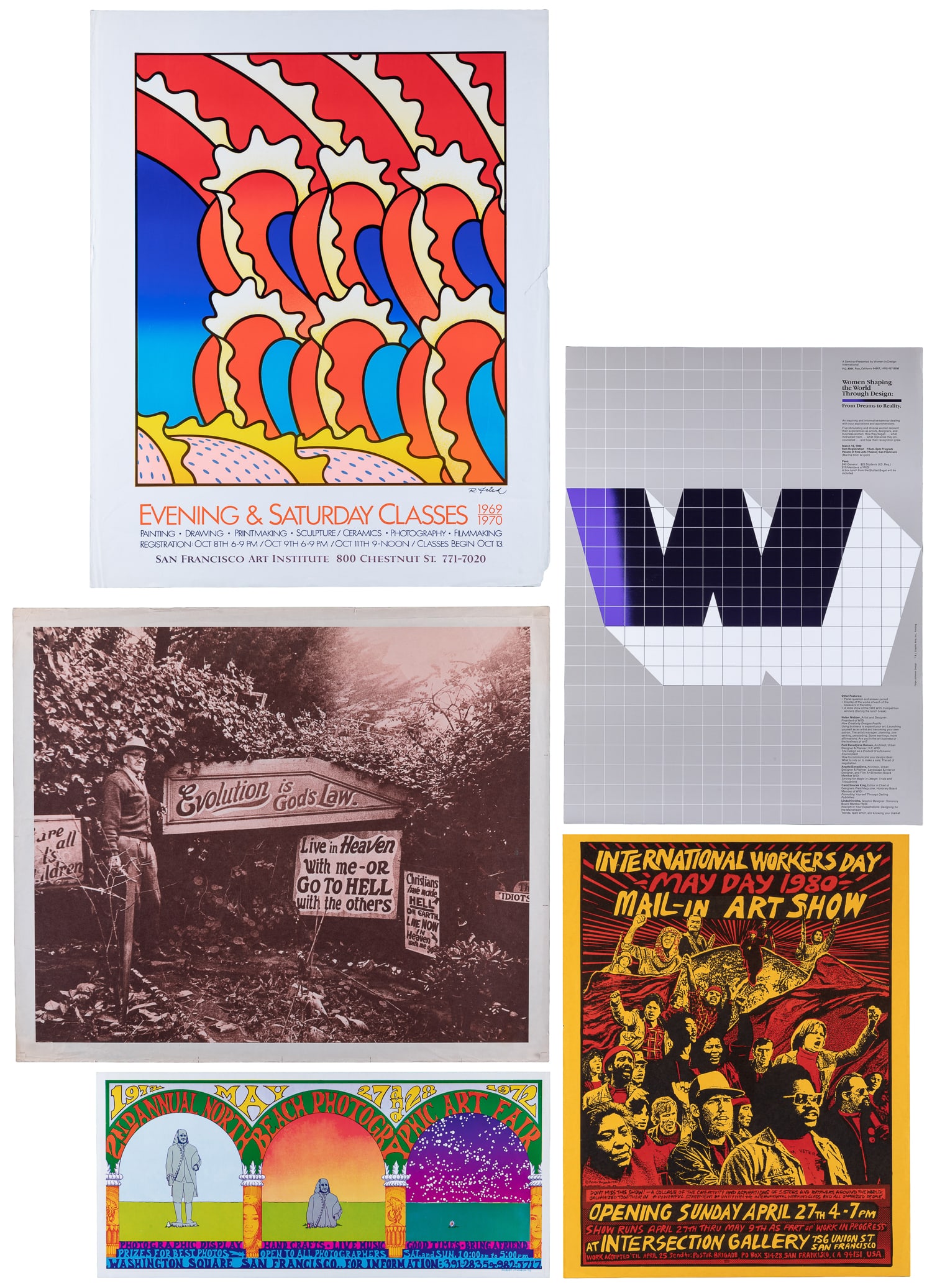 San Francisco Art Exhibition and Event Posters. 1968-1982. (1 of 6)
