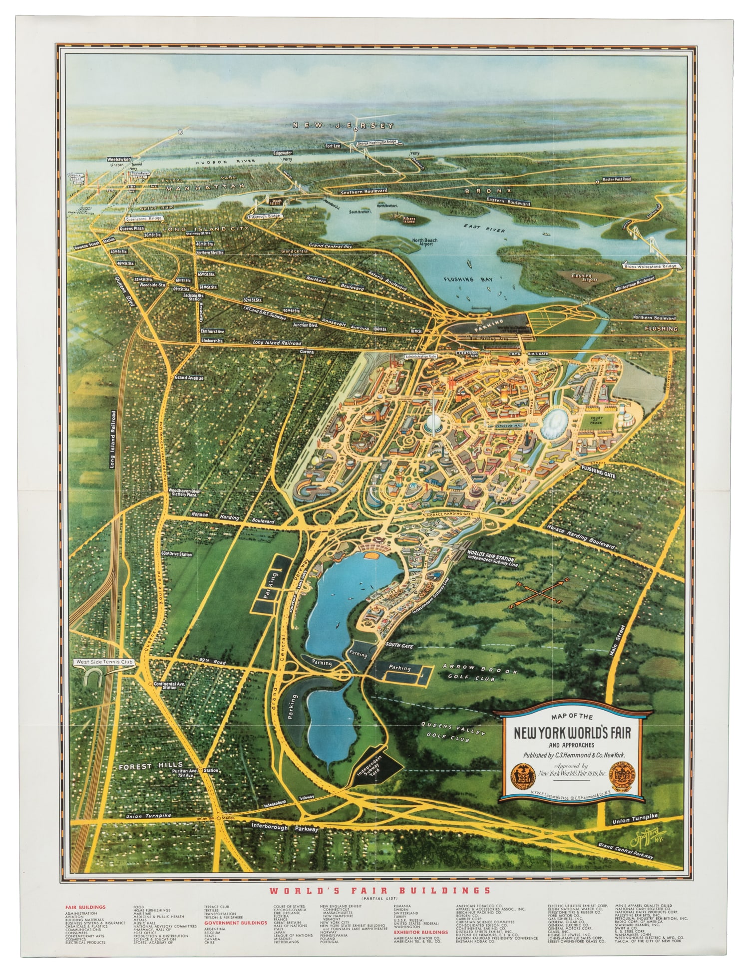 [NEW YORK]. Two pictorial maps. - 2