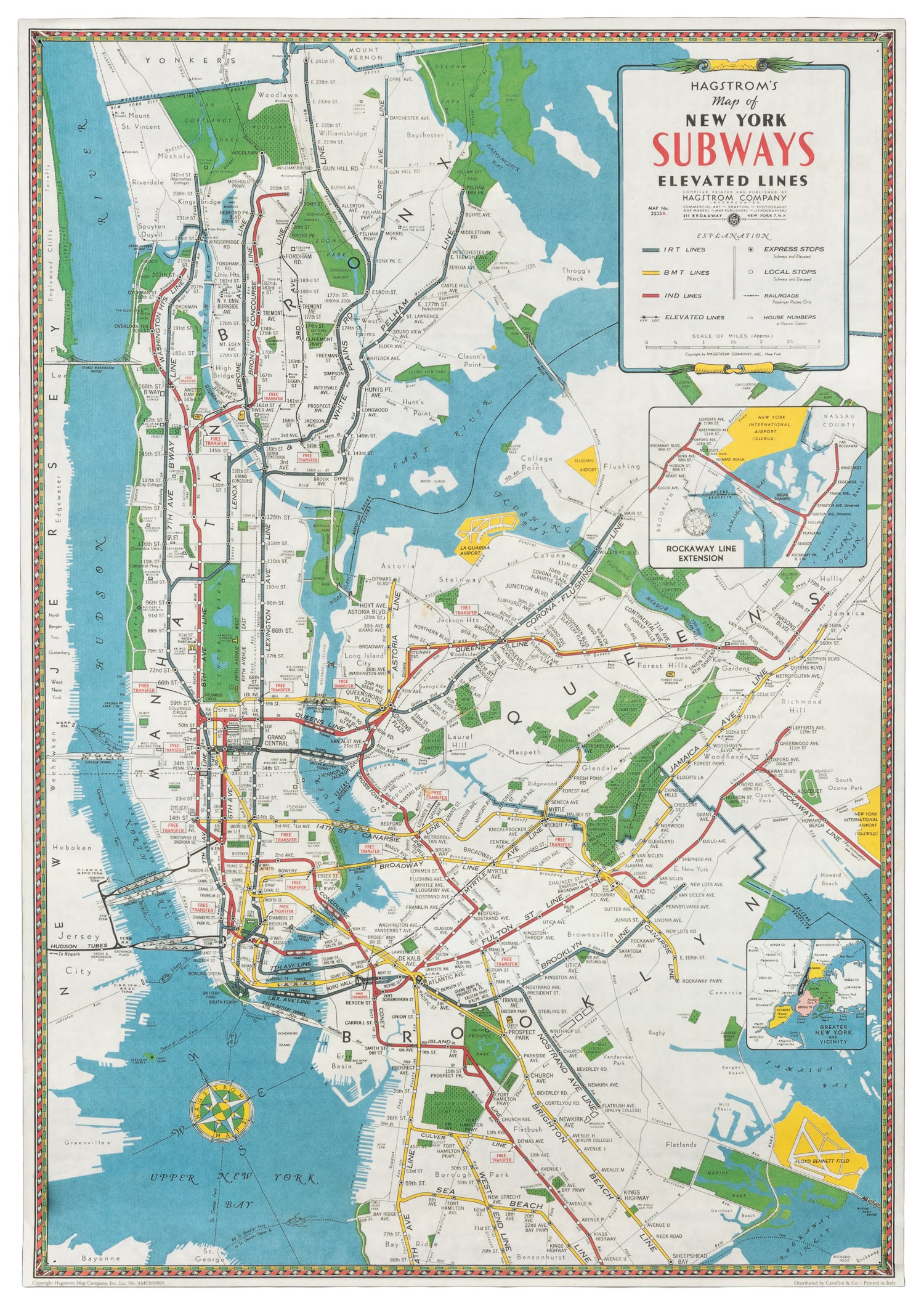 [NEW YORK]. Two pictorial maps. - 3