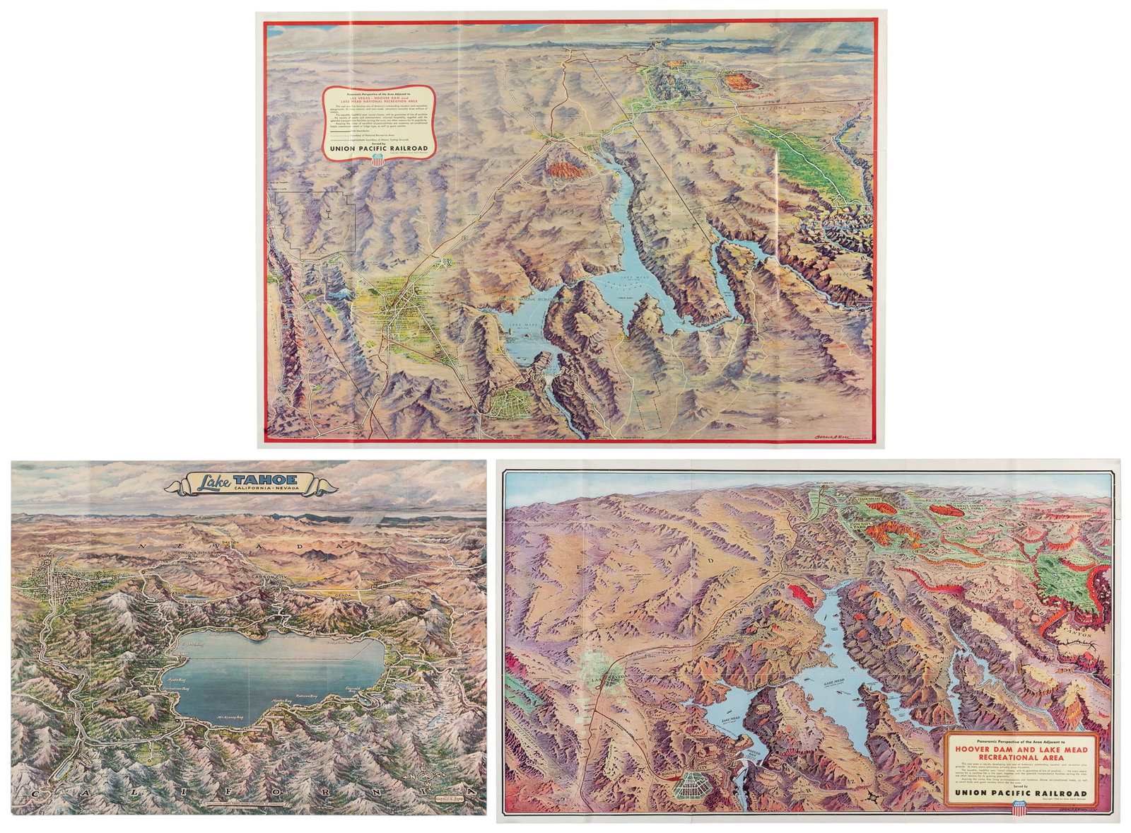 EDDY, Gerald. Three pictorial maps. (1 of 4)