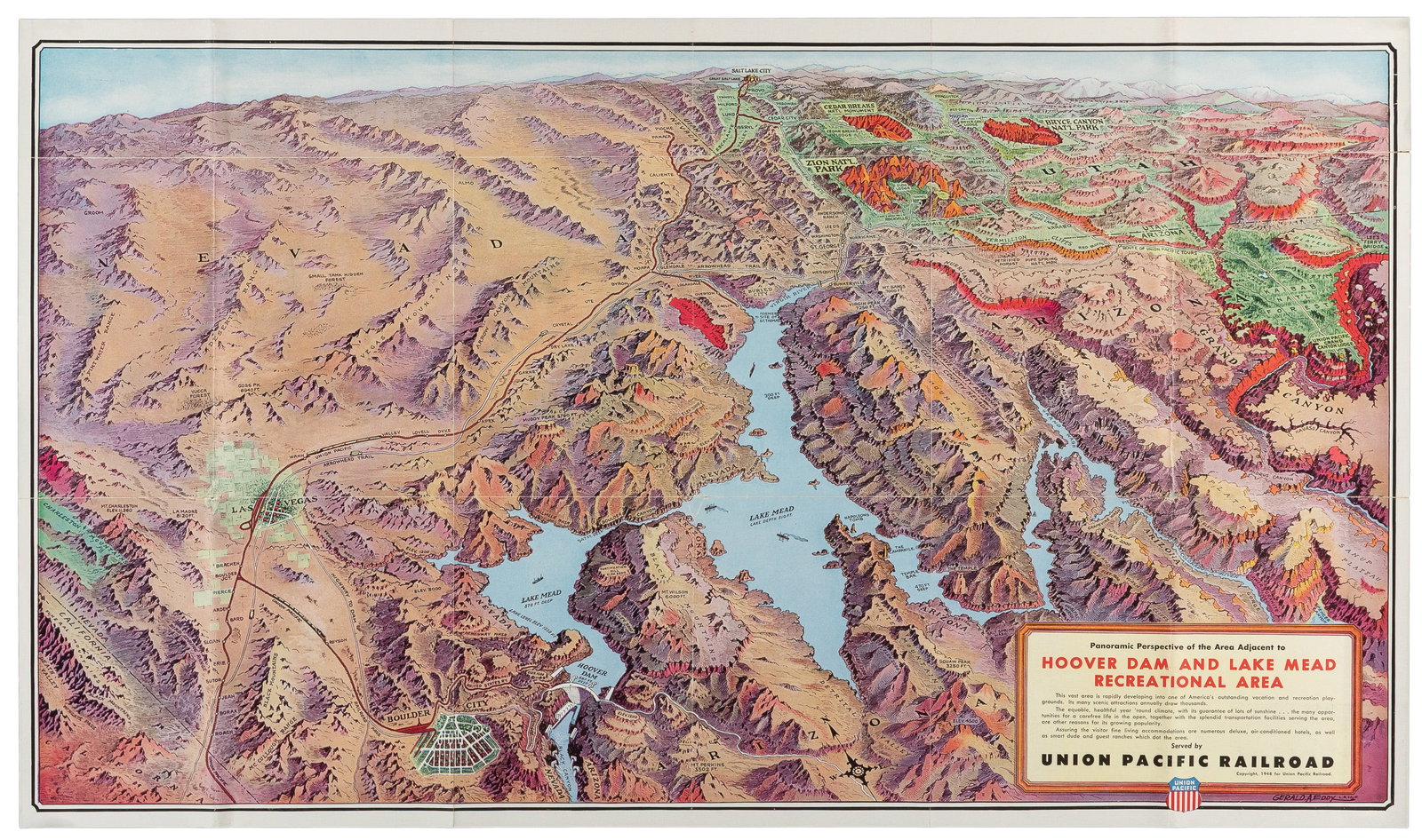 EDDY, Gerald. Three pictorial maps. - 3