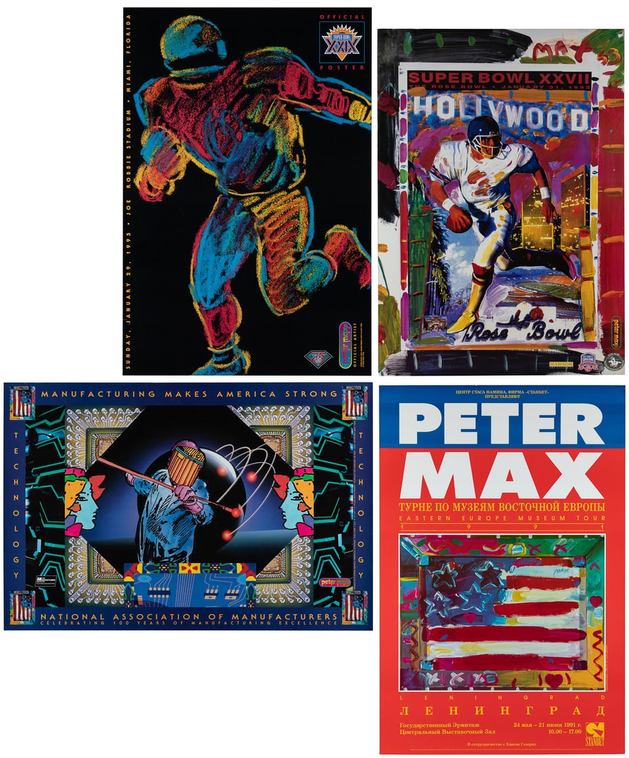 MAX, Peter (b. 1937). Group of 4 posters. (1 of 5)