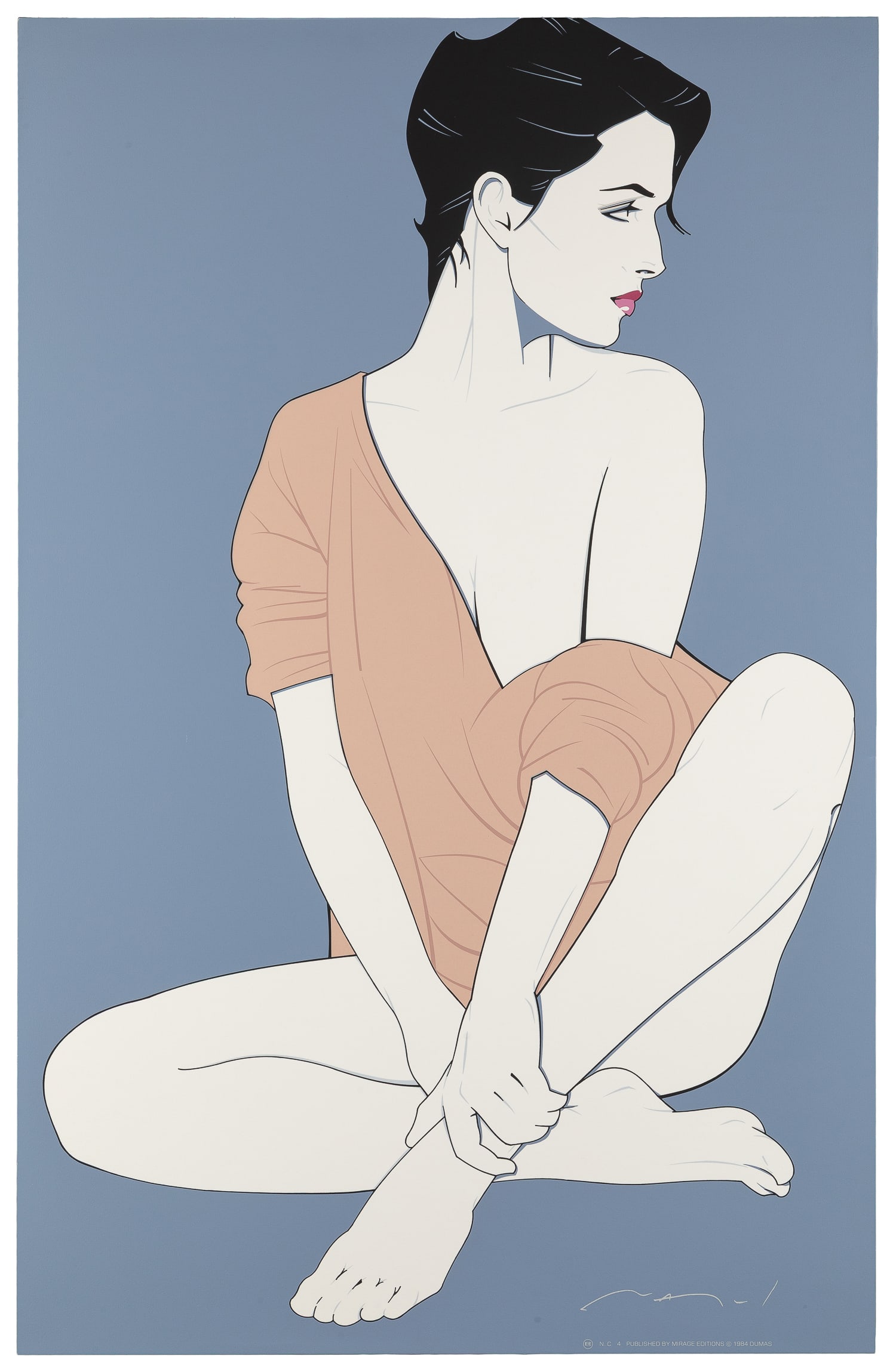NAGEL, Patrick (1945-1984). Commemorative NC4. 1984. Mirage Editions. (1 of 1)