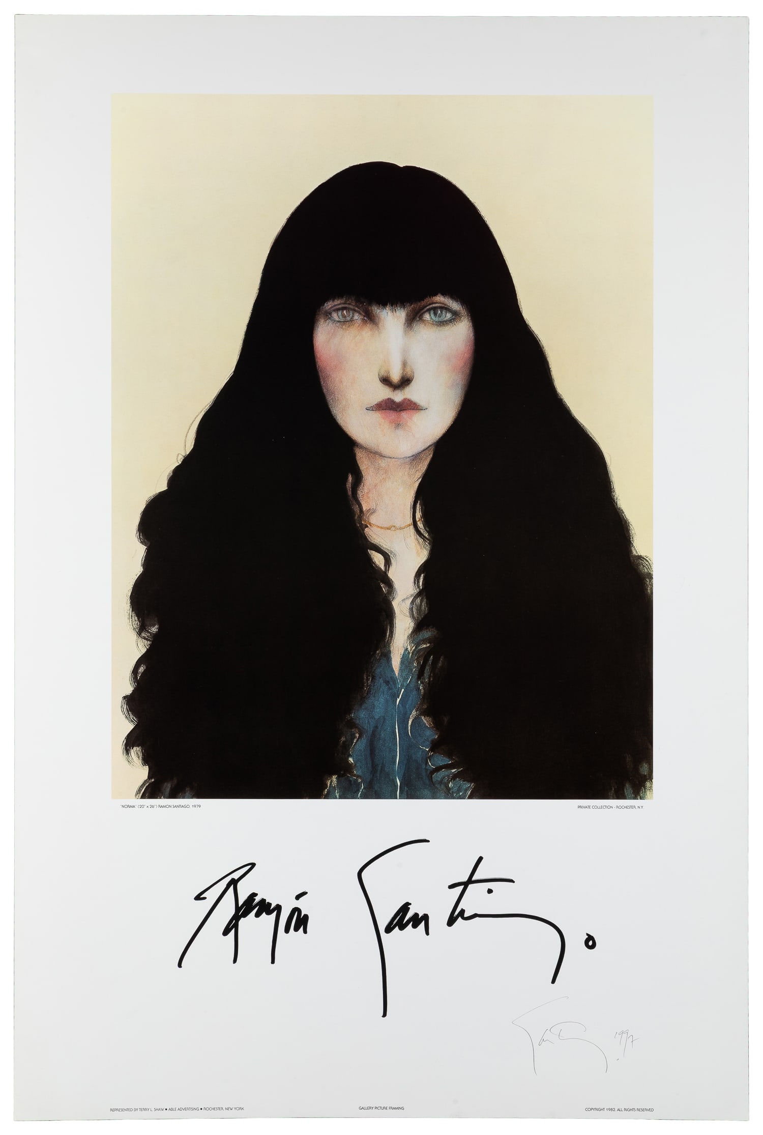 SANTIAGO, Ramon (1943-2001). Norma. 1982. Rochester: Gallery Picture Framing. (1 of 2)