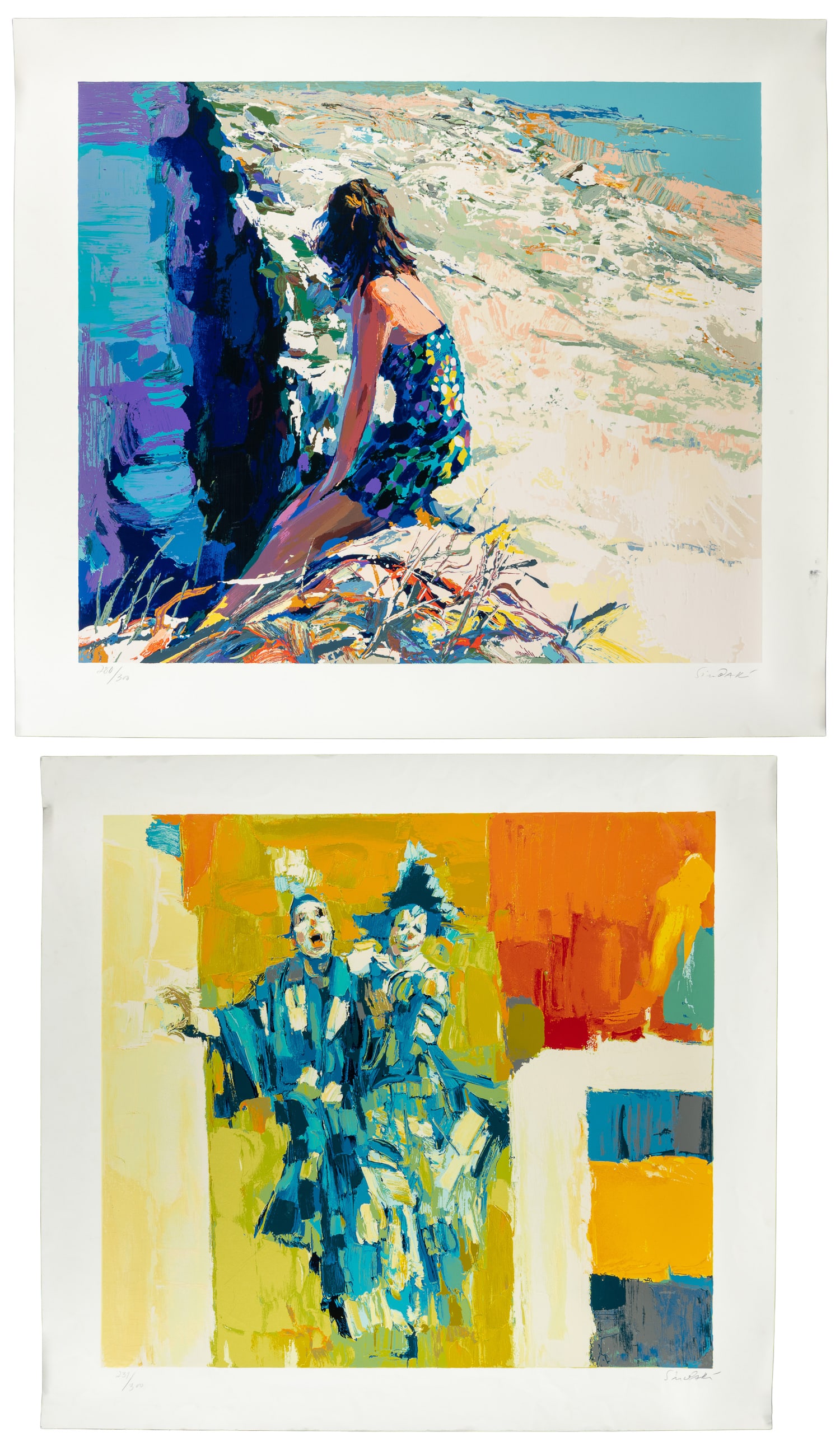 SIMBARI, Nicola (1927-2012). Two Signed Prints by Nicola Simbari. 1979. Phoebus Editions. (1 of 5)