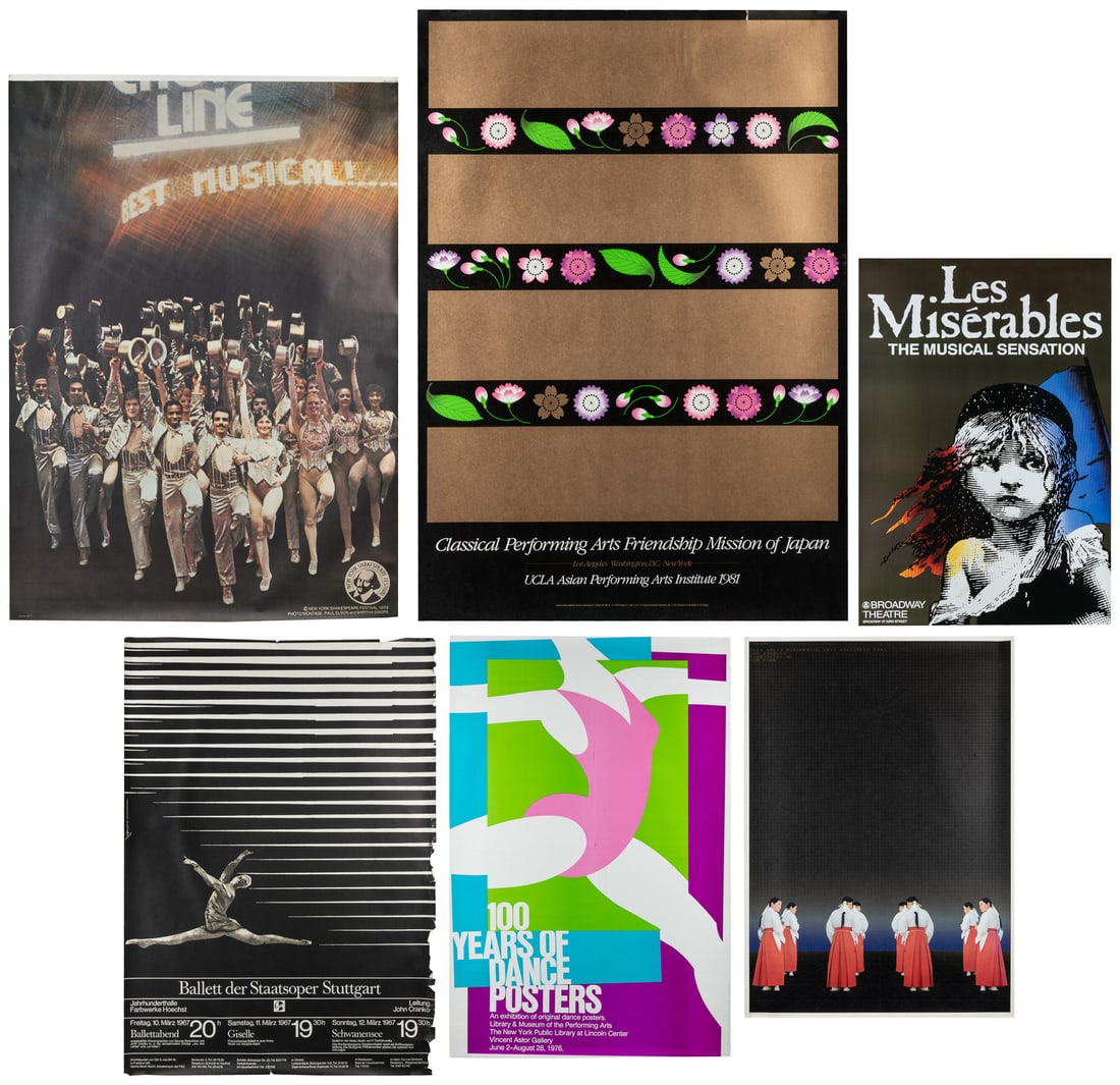 Six Performing Arts Posters. V.p., 1967-1981. (1 of 7)