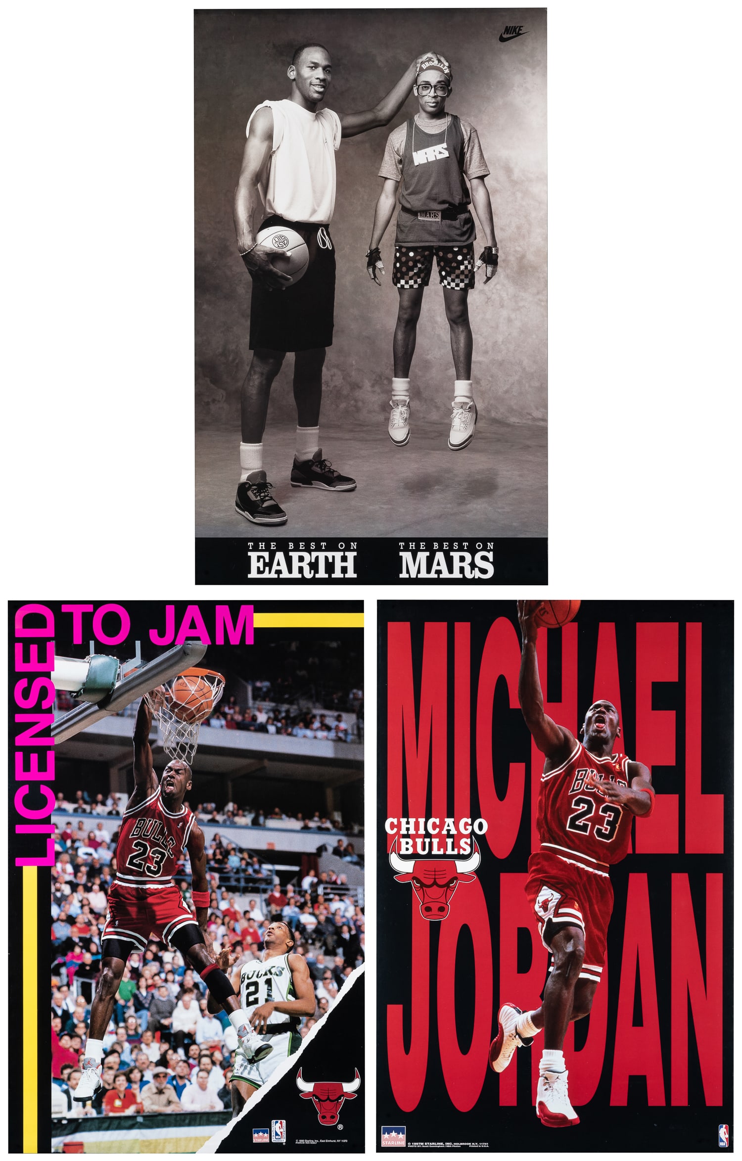 Trio of vintage Michael Jordan posters. (1 of 4)