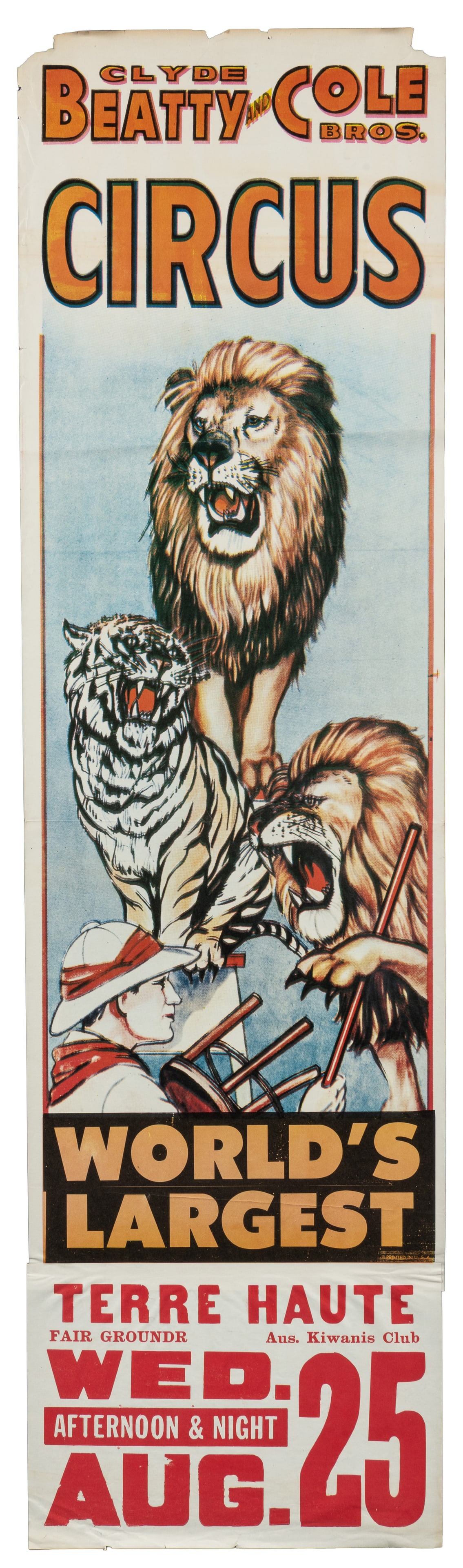 Six American circus panel posters. - 2