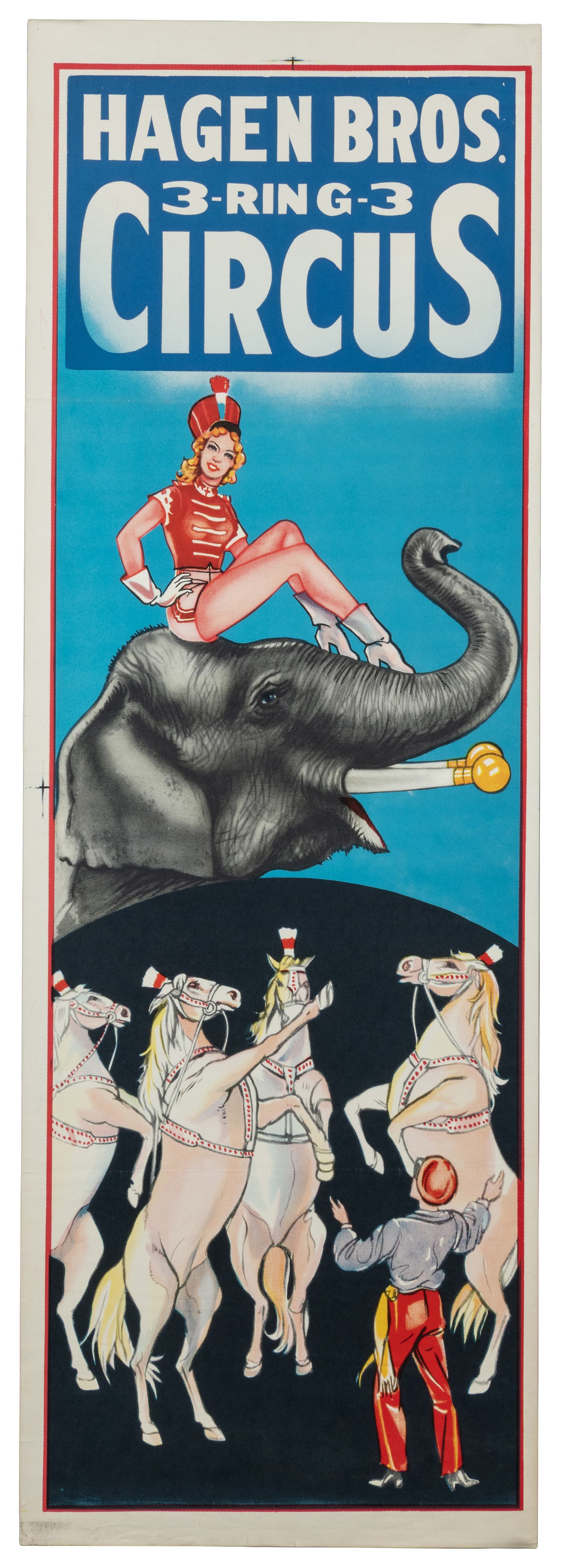 Six American circus panel posters. - 3