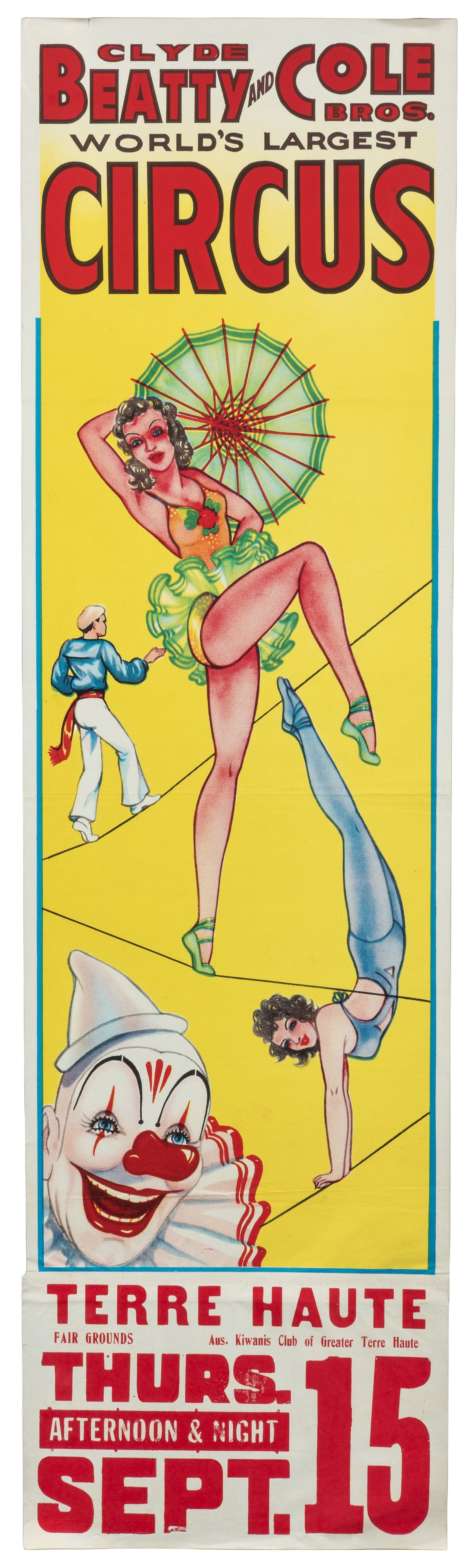 Six American circus panel posters. - 4