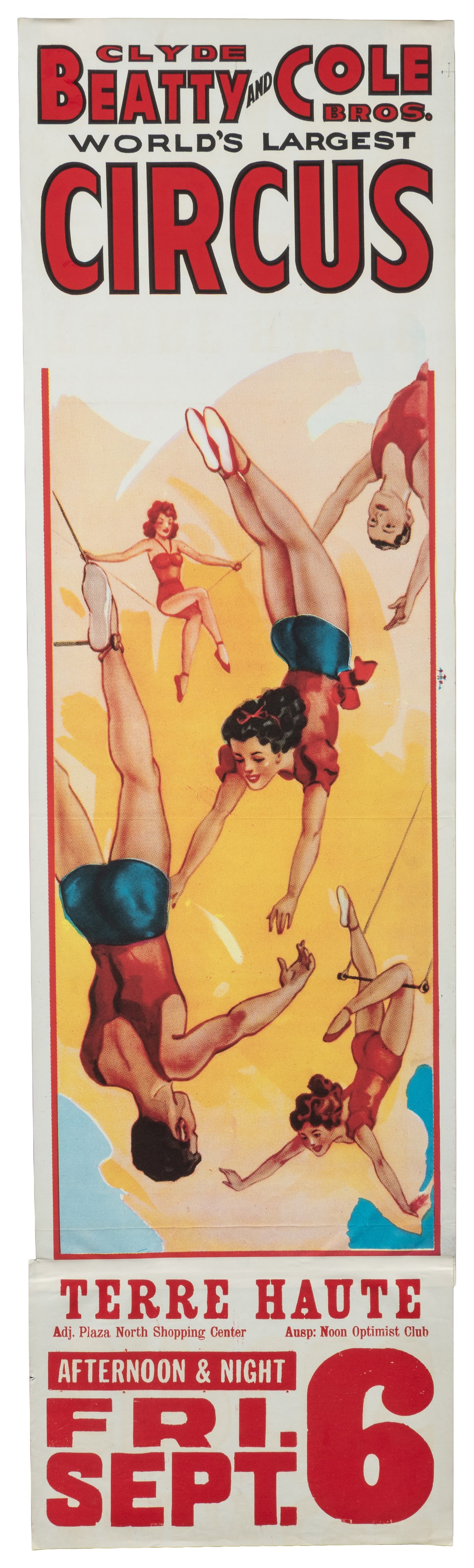 Six American circus panel posters. - 5