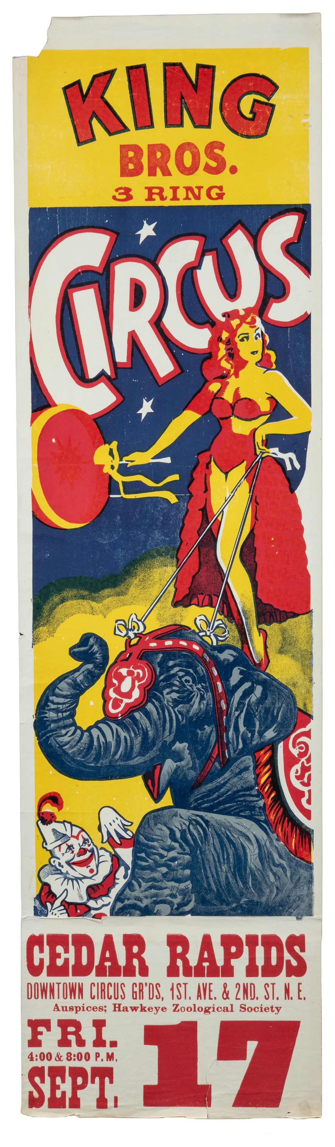 Six American circus panel posters. - 7