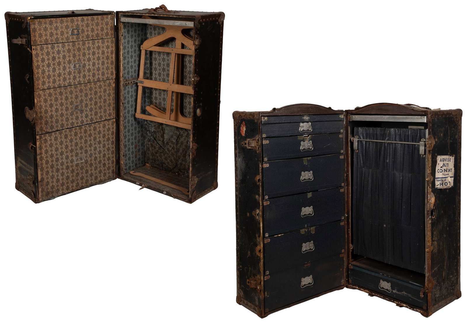 MORRIS, Chester (1901 - 1970). Pair of Travel Trunks and Personal Scrapbooks. 20th Century. (1 of 8)