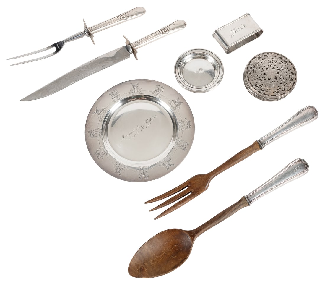 Bert Kalmar sterling silver dinnerware set. (1 of 3)