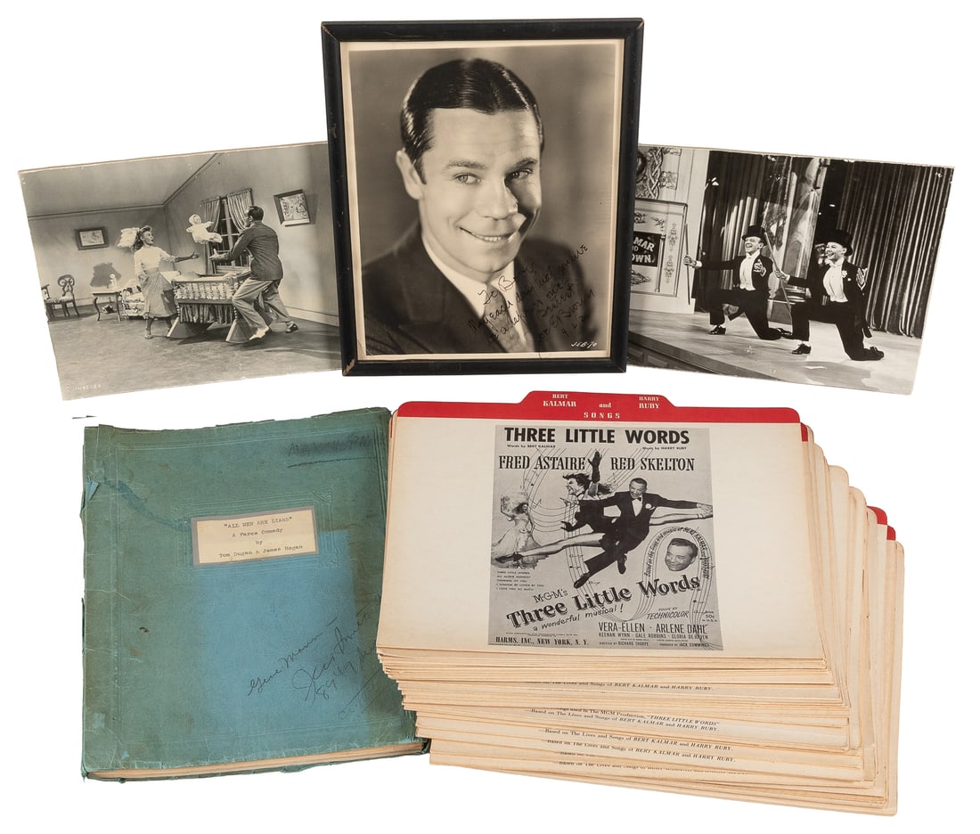 [Kalmar, Bert; association]. Three Photographs, 54 Promotional File Folders Listing Their Hit Song (1 of 4)