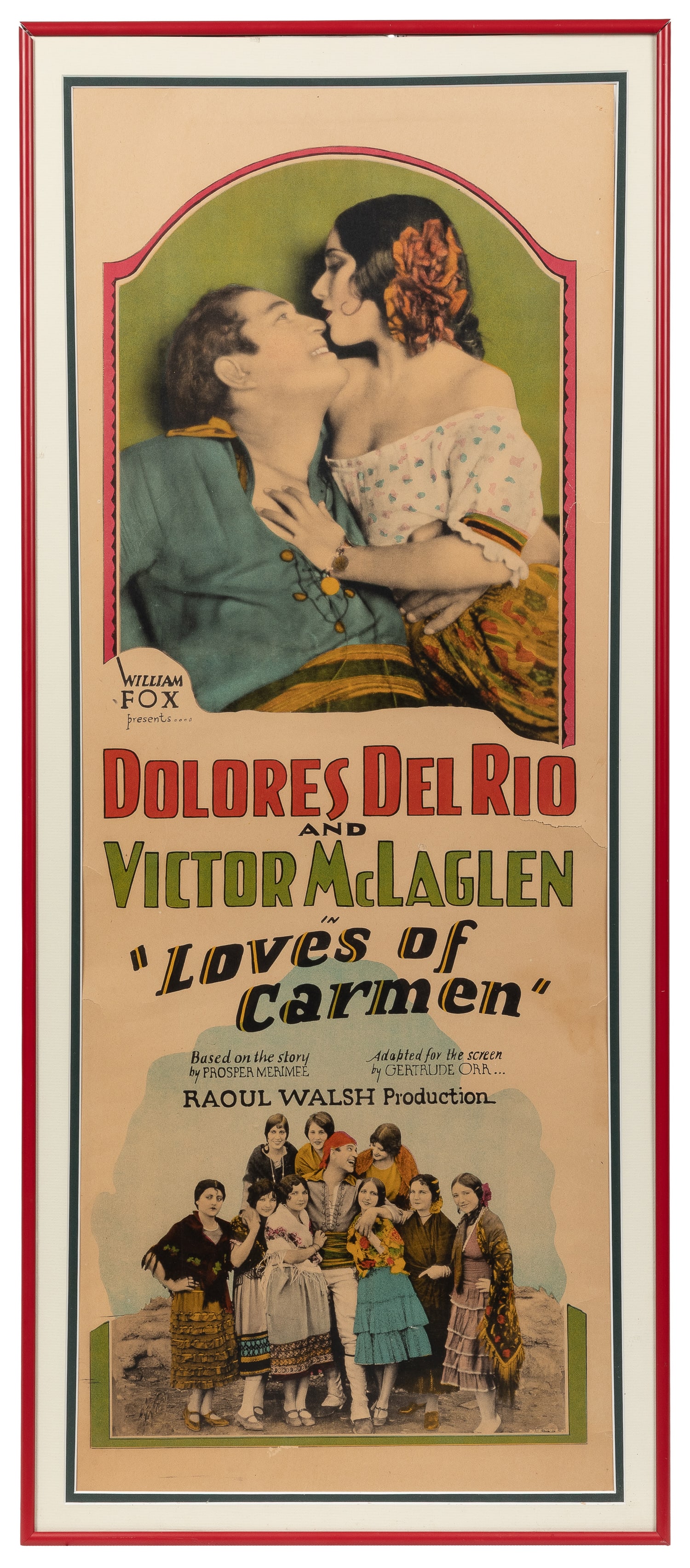 Loves of Carmen Insert Poster. [N.p.: William Fox, 1927]. (1 of 1)