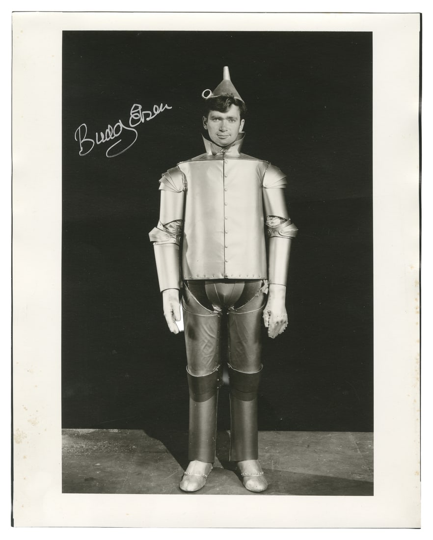 [WIZARD OF OZ]. EBSEN, Buddy (1908-2003). Signed Photo of Ebsen as the Tin Woodsman. [N.p., ca. 20th (1 of 1)