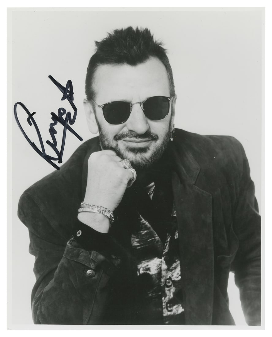 STARR, Ringo (b. 1940). Signed photograph (JSA). Circa 1990s. (1 of 2)