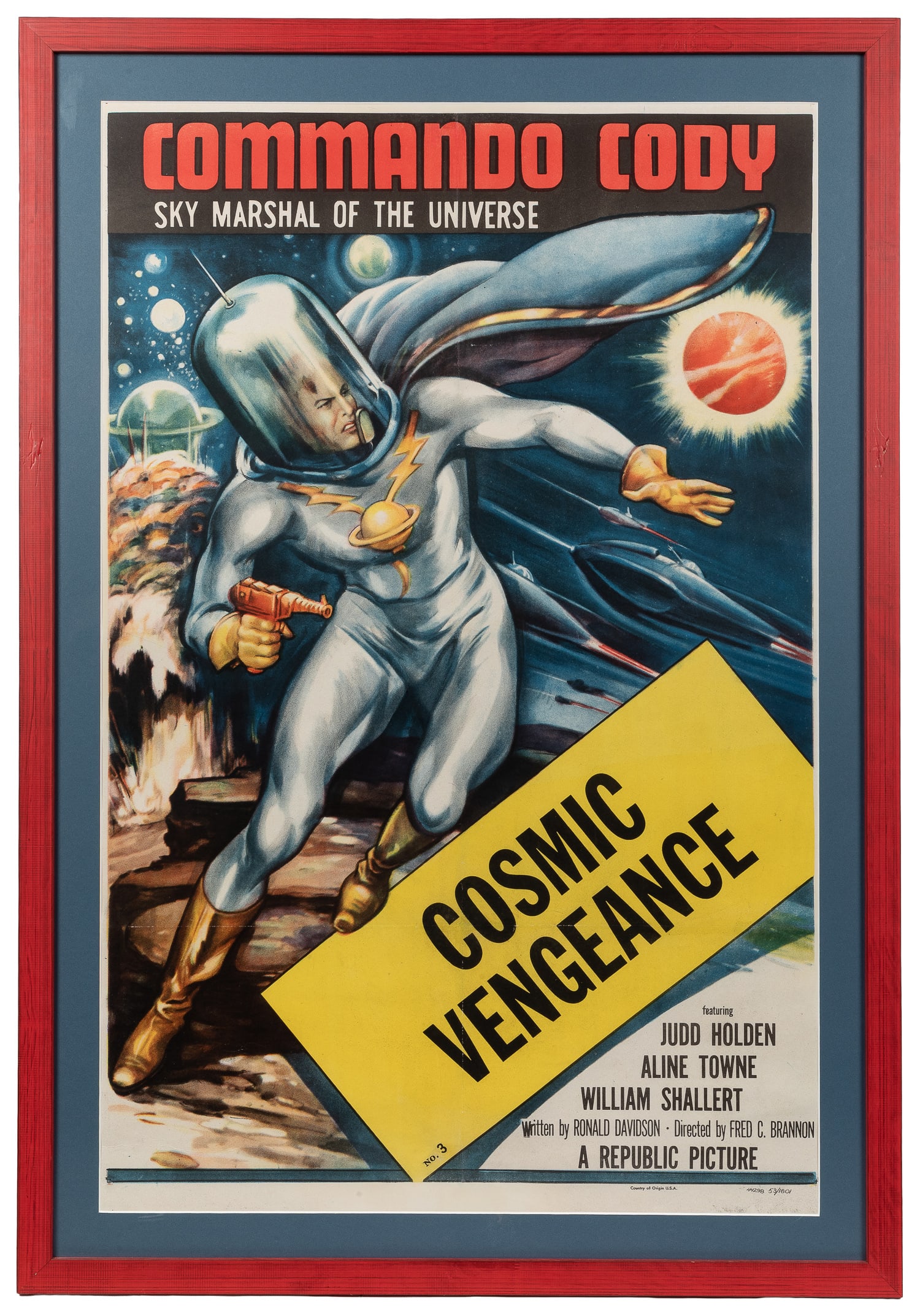 Commando Cody Sky Marshal of the Universe / Cosmic Vengeance No. 3. [Hollywood: Republic Pictures, (1 of 1)