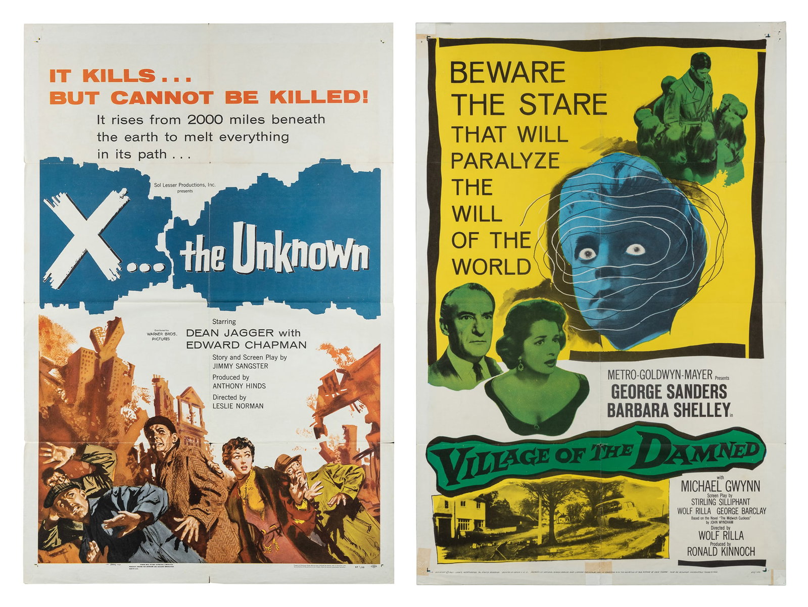 Pair of science fiction film posters. (1 of 3)