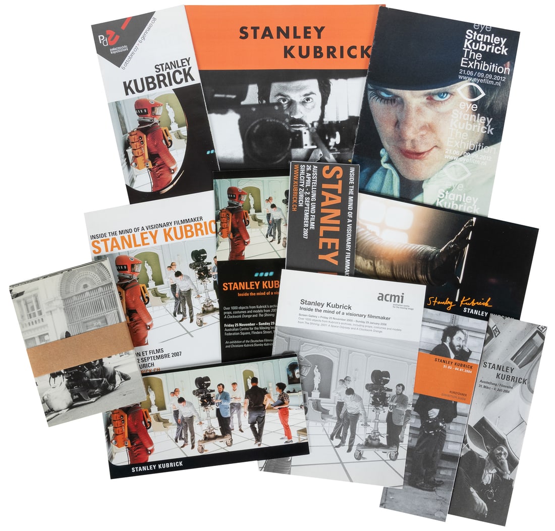 [KUBRICK, Stanley (1928-1999), association]. Group of Nearly 30 Ephemeral Pieces from Museum (1 of 2)