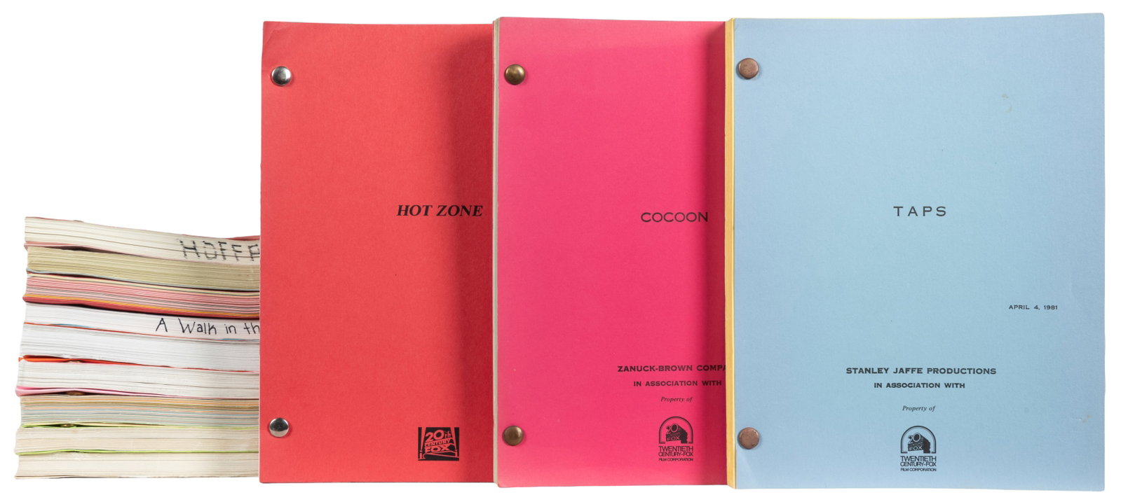 [SCREENPLAYS]. A dozen 20th Century Fox Movie Scripts. 20th Century Fox, 1976-1995. (1 of 1)