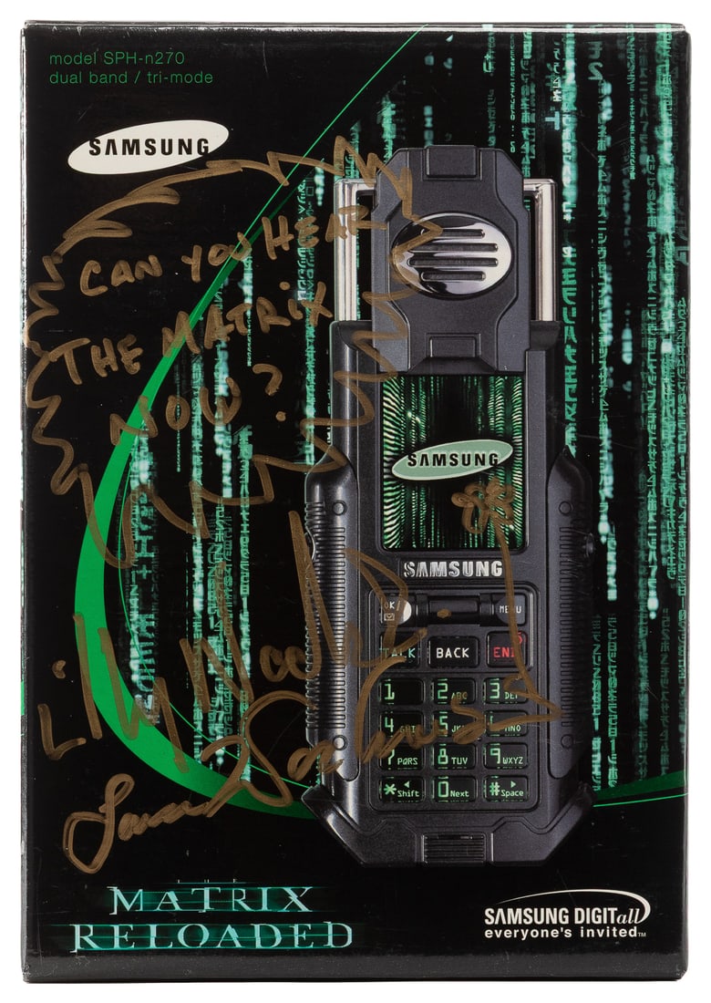 Matrix Reloaded Samsung Model SPH-N270 movie tie-in telephone. (1 of 1)